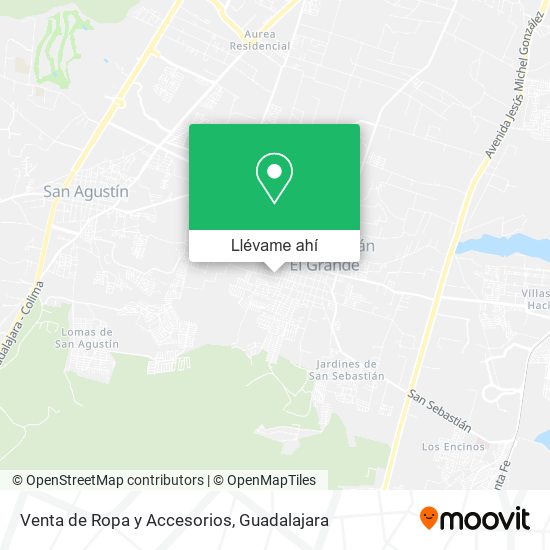 Mapa de Venta de Ropa y Accesorios