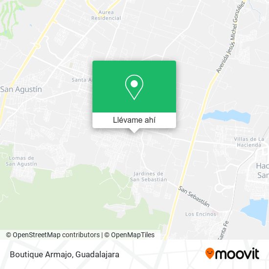 Mapa de Boutique Armajo