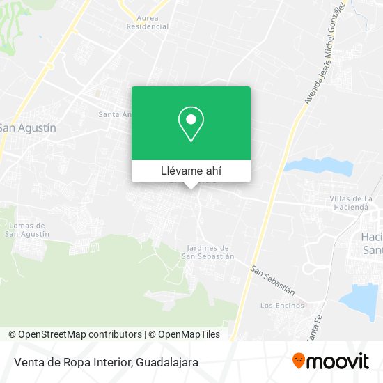 Mapa de Venta de Ropa Interior