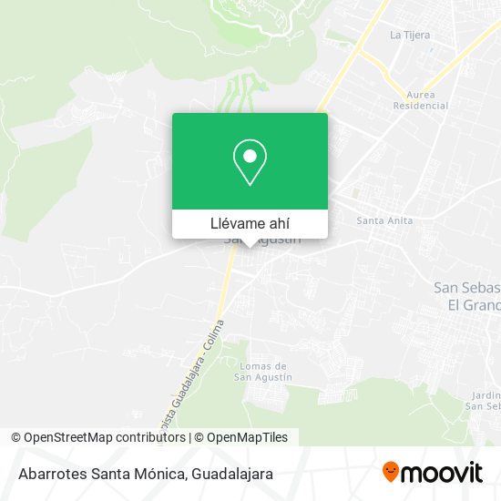 Mapa de Abarrotes Santa Mónica