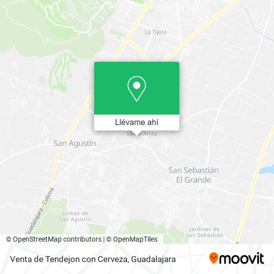 Mapa de Venta de Tendejon con Cerveza