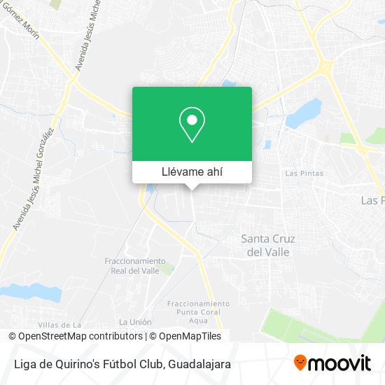 Mapa de Liga de Quirino's Fútbol Club