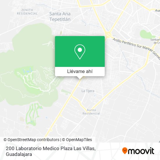 Mapa de 200 Laboratorio Medico Plaza Las Villas