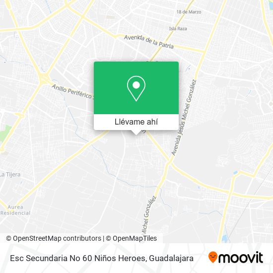 Mapa de Esc Secundaria No 60 Niños Heroes