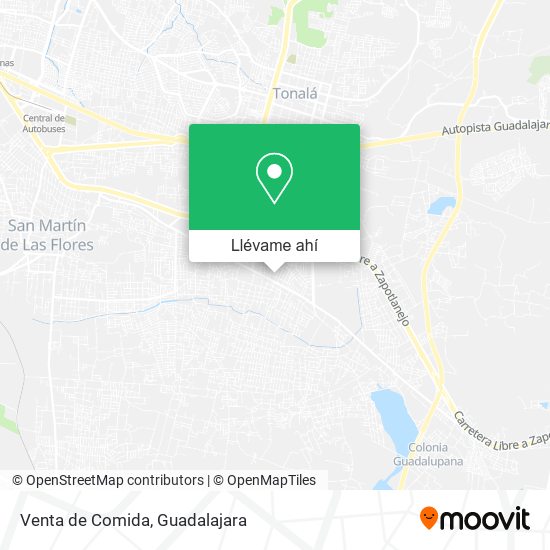 Mapa de Venta de Comida