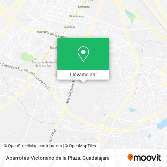 Mapa de Abarrotes-Victoriano de la Plaza