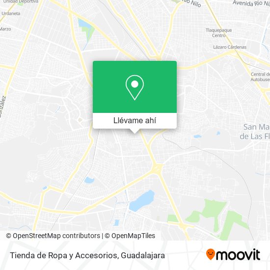 Mapa de Tienda de Ropa y Accesorios