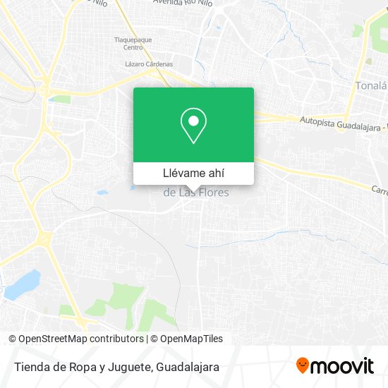 Mapa de Tienda de Ropa y Juguete