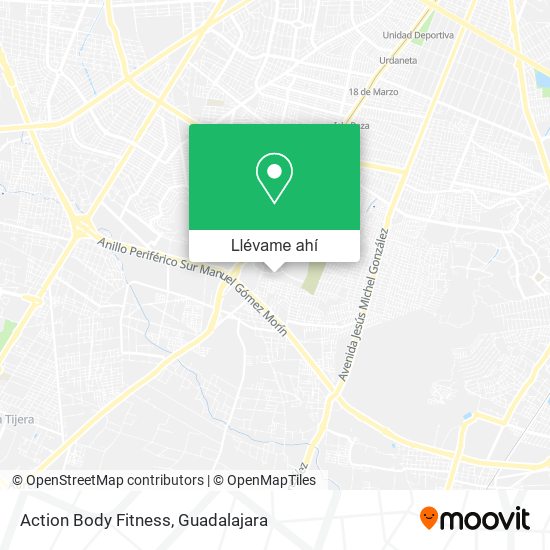 Mapa de Action Body Fitness