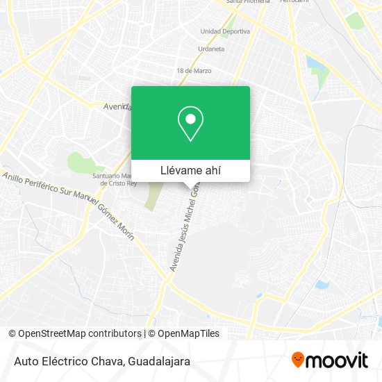 Mapa de Auto Eléctrico Chava