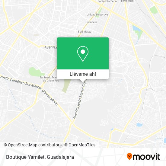 Mapa de Boutique Yamilet