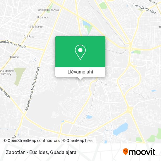 Mapa de Zapotlán - Euclides