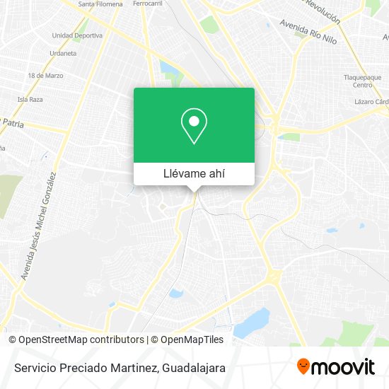 Mapa de Servicio Preciado Martinez