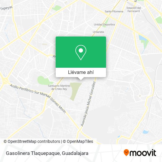 Mapa de Gasolinera Tlaquepaque