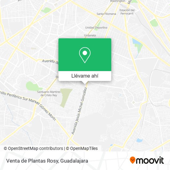 Mapa de Venta de Plantas Rosy