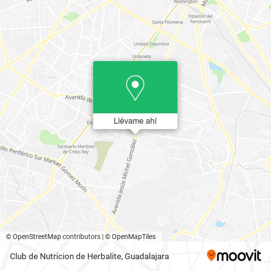 Mapa de Club de Nutricion de Herbalite