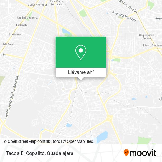 Mapa de Tacos El Copalito