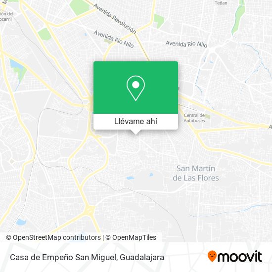 Mapa de Casa de Empeño San Miguel