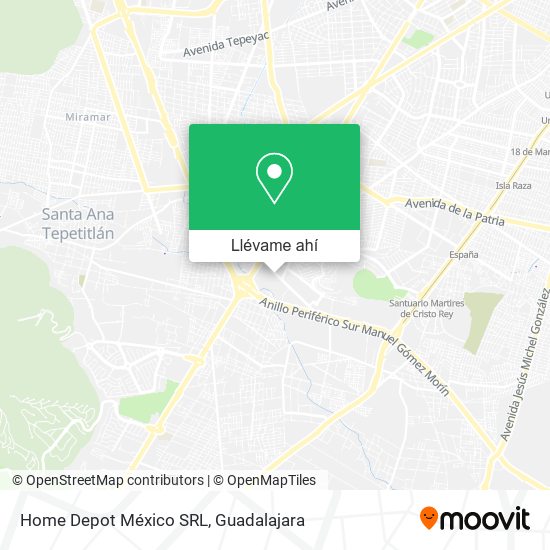 Mapa de Home Depot México SRL