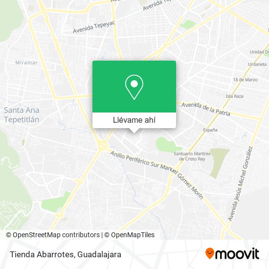 Mapa de Tienda Abarrotes