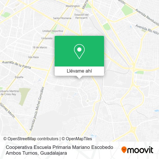 Mapa de Cooperativa Escuela Primaria Mariano Escobedo Ambos Turnos