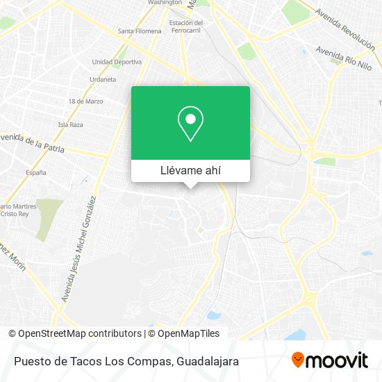 Mapa de Puesto de Tacos Los Compas