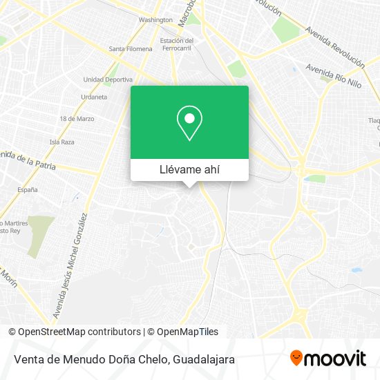 Mapa de Venta de Menudo Doña Chelo