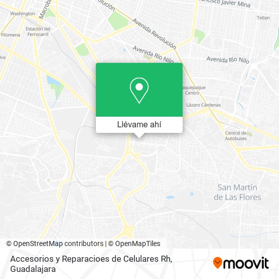 Mapa de Accesorios y Reparacioes de Celulares Rh