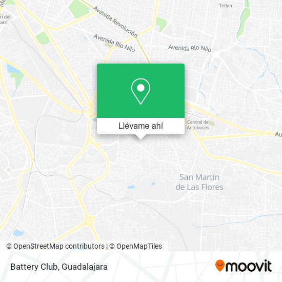 Mapa de Battery Club