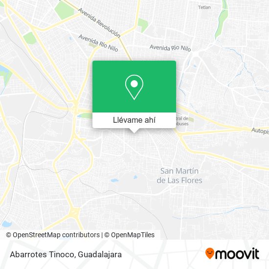 Mapa de Abarrotes Tinoco