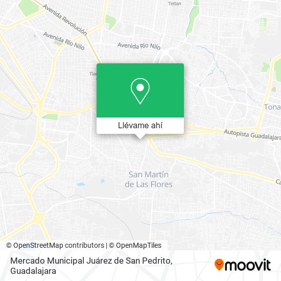 Mapa de Mercado Municipal Juárez de San Pedrito