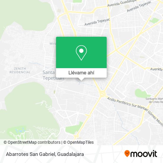 Mapa de Abarrotes San Gabriel