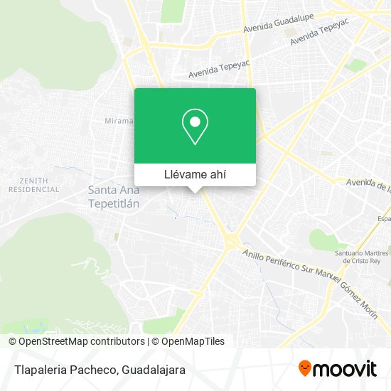 Mapa de Tlapaleria Pacheco