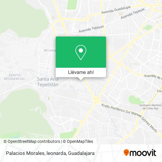 Mapa de Palacios Morales, leonarda