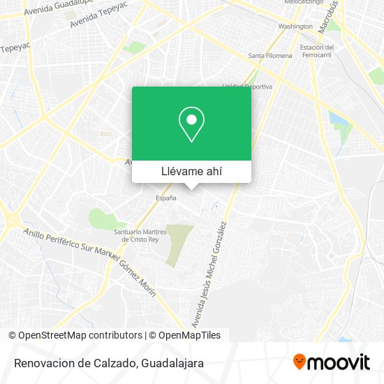 Mapa de Renovacion de Calzado