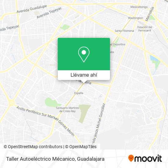 Mapa de Taller Autoeléctrico Mécanico