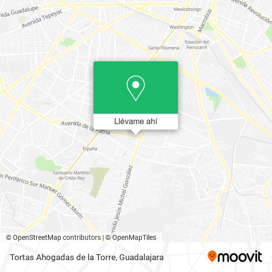 Mapa de Tortas Ahogadas de la Torre