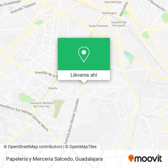 Mapa de Papeleria y Merceria Salcedo