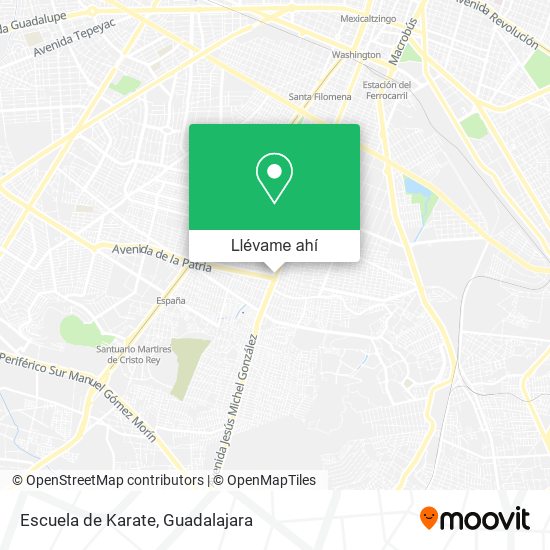 Mapa de Escuela de Karate