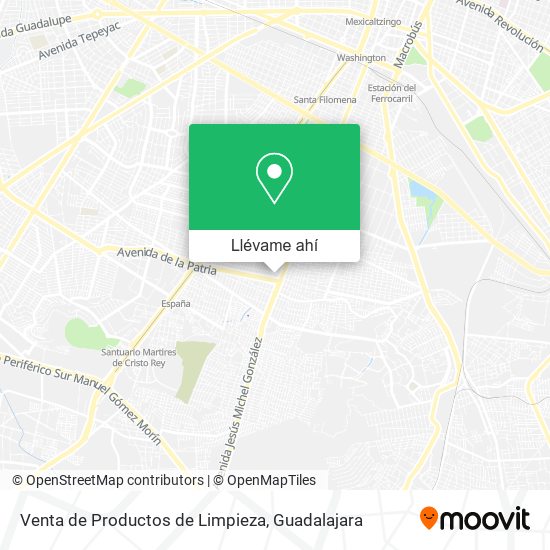 Mapa de Venta de Productos de Limpieza