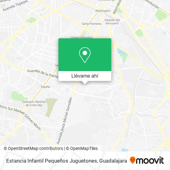 Mapa de Estancia Infantil Pequeños Juguetones