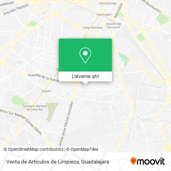 Mapa de Venta de Articulos de Limpieza