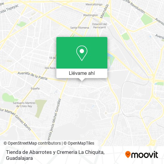 Mapa de Tienda de Abarrotes y Cremeria La Chiquita