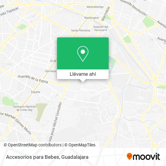 Mapa de Accesorios para Bebes