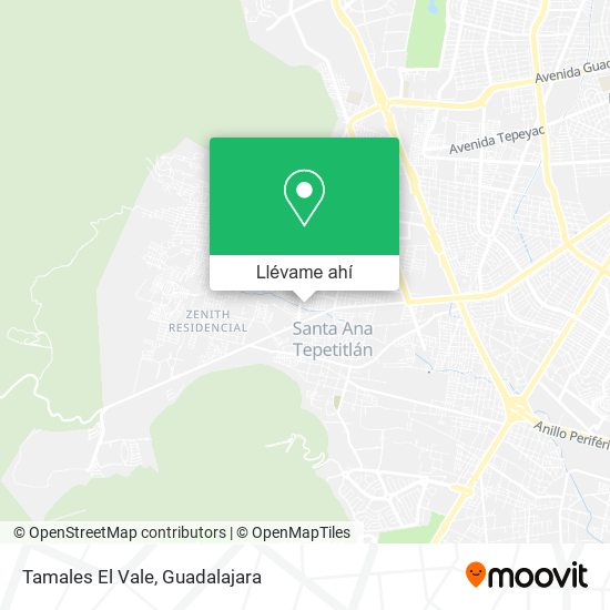 Mapa de Tamales El Vale