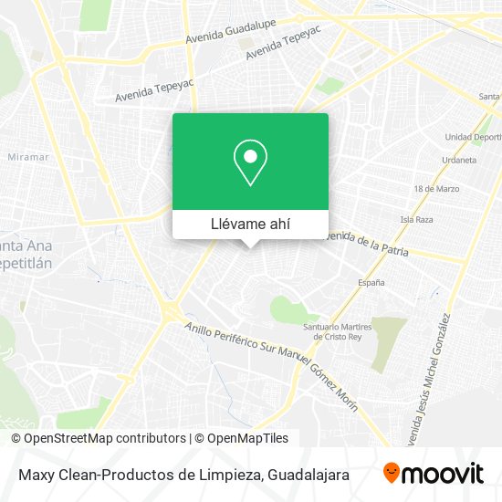 Mapa de Maxy Clean-Productos de Limpieza