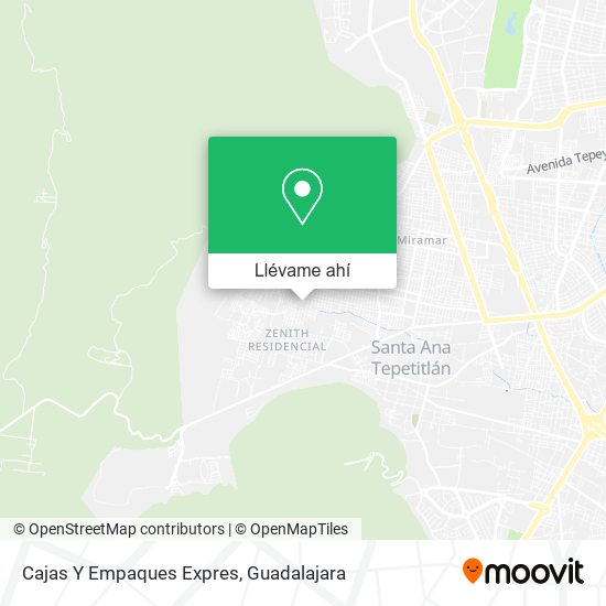 Mapa de Cajas Y Empaques Expres