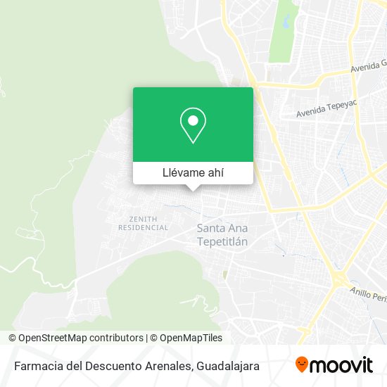 Mapa de Farmacia del Descuento Arenales