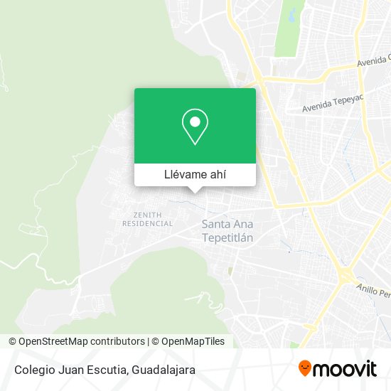 Mapa de Colegio Juan Escutia