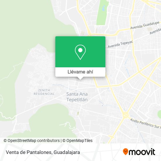 Mapa de Venta de Pantalones